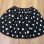 Spotted Skirt~hand sewn~black/white By "Perfectdi" hand sewn*NEW*