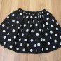 Spotted Skirt~hand sewn~black/white By "Perfectdi" hand sewn*NEW*
