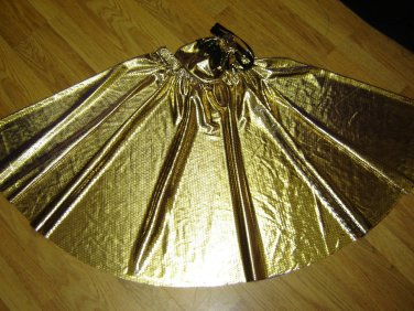 FULL CIRCLE ROCK N ROLL SKIRT, WITH MATCHING BAG, GOLD, BY "Perfectdi" BRAND NEW