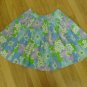 Waist 30/40" Hips 40" Length 20" SKIRT, BLUE FLORAL, GREASE, DREAM BOATS & PETTICOATS