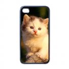 Cute Cat iPhone 4 hard case (Black) - cat3