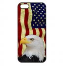 US Flag and Eagle iPhone 5 Slim Fit Hard Case (Black) - i5sus3