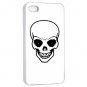 Skull iPhone 4 hard case (White) - i4skl10