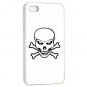 Skull iPhone 4 hard case (White) - i4skl12