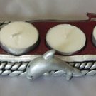 Boat with Dolphin Candle Holder