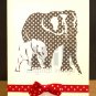 Handmade Zoo Animal Elephants Card