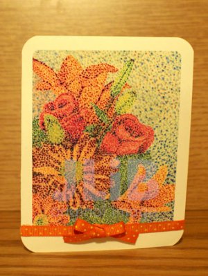 Handmade Card with Flowers