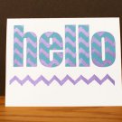 Handmade Card - Hello