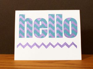 Handmade Card - Hello