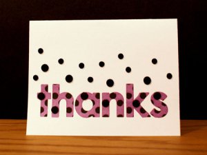Handmade Card - Thanks