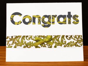 Handmade Card- Congrats