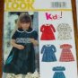New Look Girls Dresses Size 2-7 Sewing Pattern