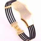 Cable Latch Bracelet  Fine Gold Plated