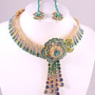 Gold Tone Genuine Austrian Rhinestone  Choker Set