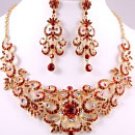 Gold Tone Genuine Crystal Austrian Rhinestone Set