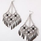 Metal Earrings / 3"x2" /