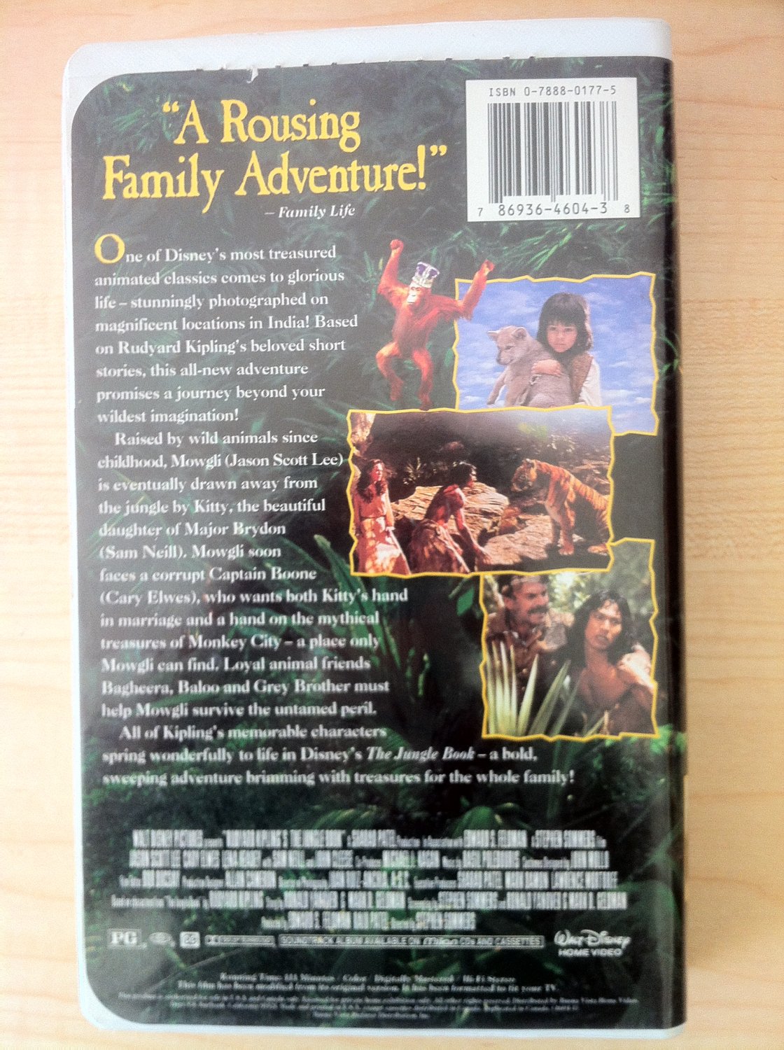 The Jungle Book Disney VHS 1995 Clamshell Rudyard Kipling's Stephen Sommers