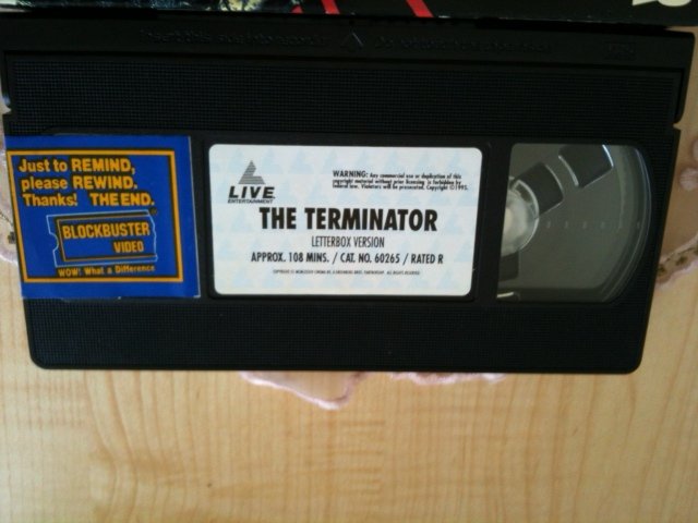 The Terminator (VHS, B-1 1991) Arnold Schwarzenegger, Linda Hamilton