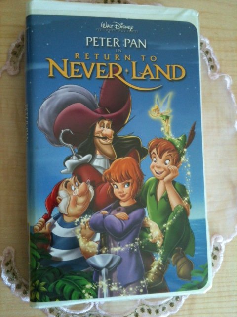 RETURN TO NEVER LAND VHS WALT DISNEY PETER PAN - CHILDREN ANIMATION