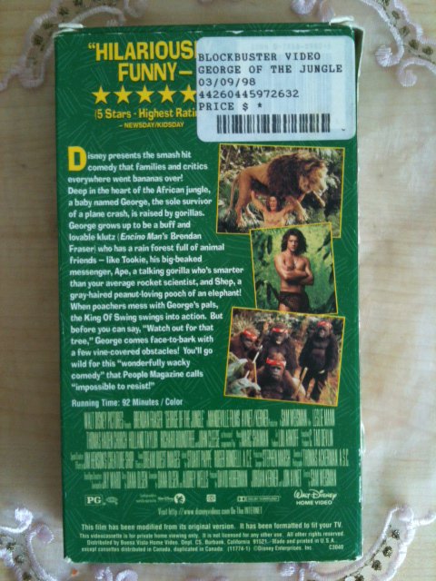 George of the Jungle (VHS, 1997)