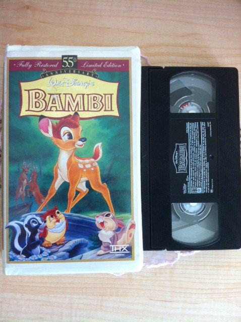 Walt Disneys Bambi Vhs Fully Restored 55th Anniversary Limited Edition 