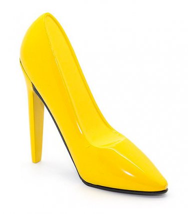 Gas Lighter - High-Heeled Shoe Style - Yellow - New
