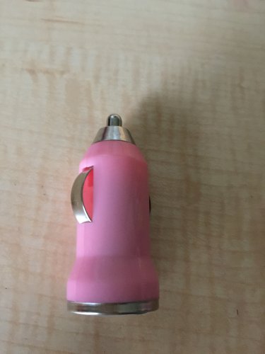 Universal mini USB Car Charger Adapter for all Cell phones - Light Pink Color