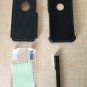 Black Rugged Rubber Matte Hard Case Cover For SE/5S/5 5c w/Screen Protector w/Stylus Touch pen