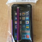 Purple Rugged Rubber Matte Hard Case Cover For SE/5S/5 5c w/Screen Protector w/Stylus Touch pen