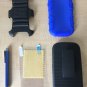 Blue Rugged Hybrid Case Cover + Belt Clip Holster For Samsung Galaxy S3 S III i9300