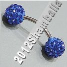 CRYSTALLIZED Shambala Belly Rings - Blue