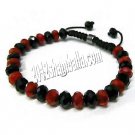 Shamballa Bracelet Black and Red Crystal Design