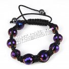 Shamballa Bracelet Black and Red Diamond Rhinestone Design