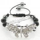 Shamballa Bracelet Butterfly Diamond Rhinestone Design