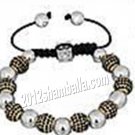 Shamballa Bracelet Black Shining Diamond Design