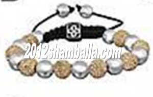 Shamballa Bracelet Gold and silver Shining Diamond