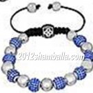 Shamballa Bracelet Blue Shining Diamond