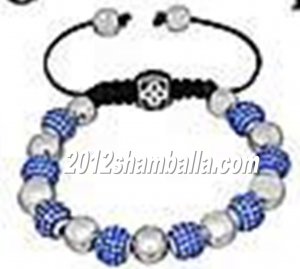 Shamballa Bracelet Blue Shining Diamond