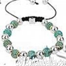 Shamballa Bracelet Green Shining Diamond