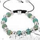 Shamballa Bracelet Green Shining Diamond