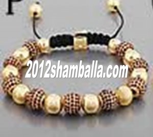Shamballa Bracelet Gold Shining Diamond