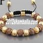 Shamballa Bracelet Gold Shining Diamond