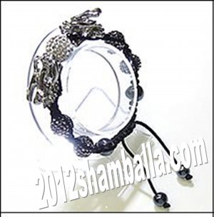 Shamballa Bracelet  Shiny Black