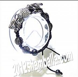 Shamballa Bracelet  Shiny Grey