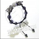 Shamballa Bracelet  Shiny Purple