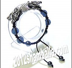 Shamballa Bracelet  Shiny Blue