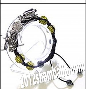 Shamballa Bracelet  Shiny Yellow
