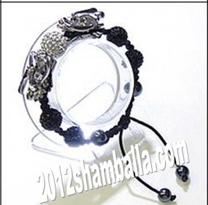 Shamballa Bracelet  Shiny Deep Black