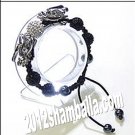 Shamballa Bracelet  Shiny Deep Black