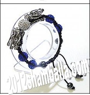 Shamballa Bracelet  Shiny Ocean Blue
